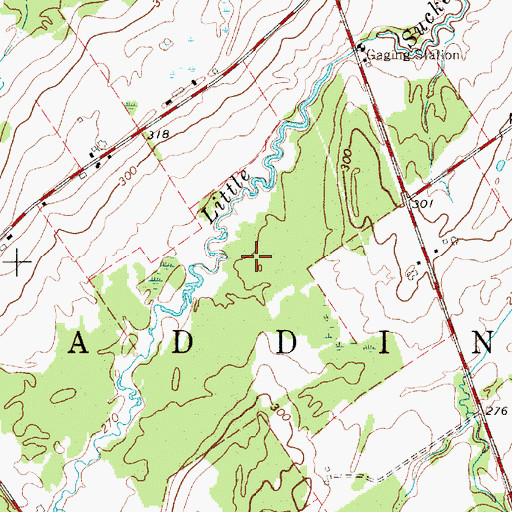 Topographic Map of Town of Waddington, NY