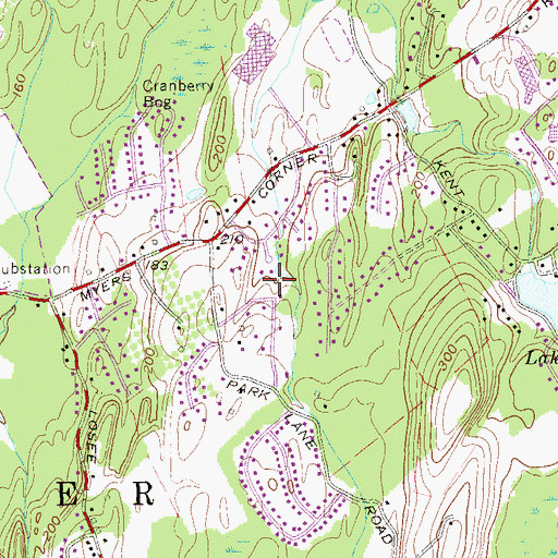 Topographic Map of Town of Wappinger, NY