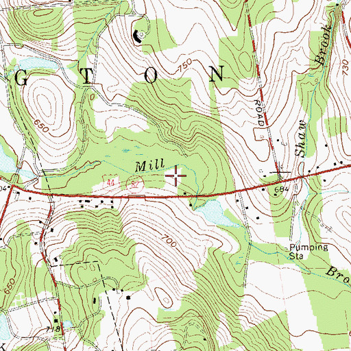 Topographic Map of Town of Washington, NY