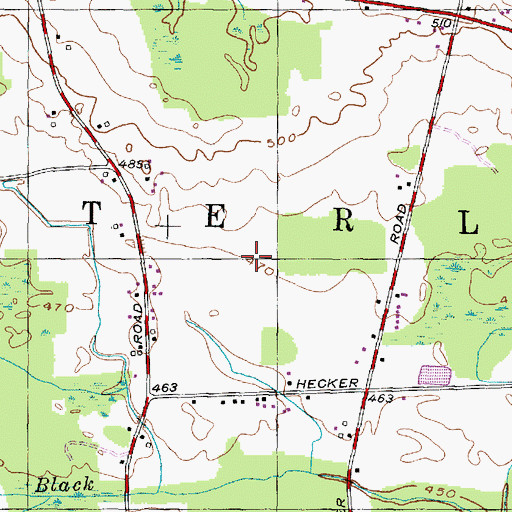Topographic Map of Town of Waterloo, NY