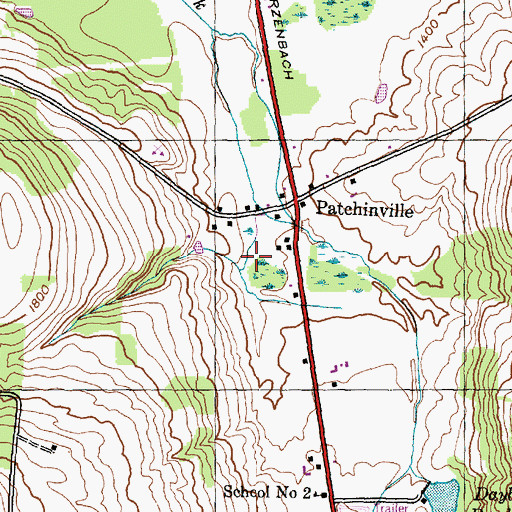 Topographic Map of Town of Wayland, NY