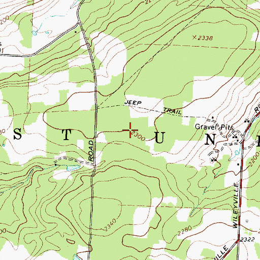 Topographic Map of Town of West Union, NY