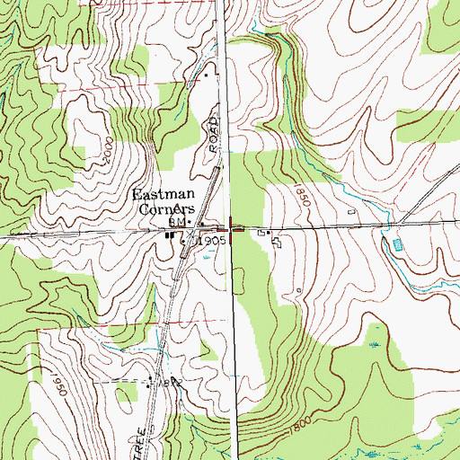 Topographic Map of Town of Wethersfield, NY