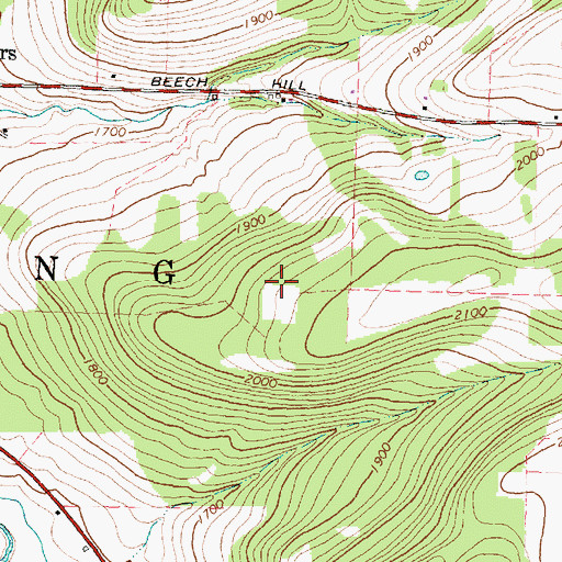 Topographic Map of Town of Willing, NY