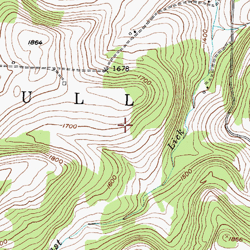 Topographic Map of Town of Woodhull, NY