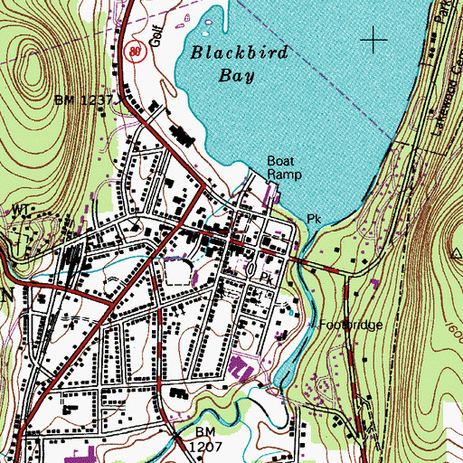 Topographic Map of Cooperstown, NY