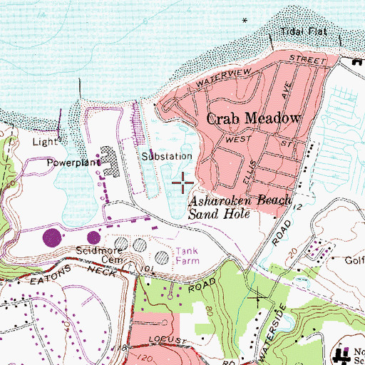 Topographic Map of Blanchard Lake, NY