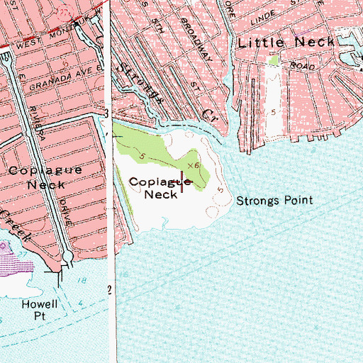 Topographic Map of Indian Island, NY