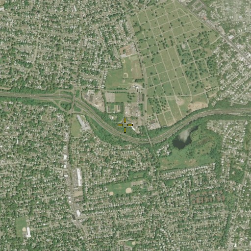 Aerial/Satellite Image of WHLI-AM (Hempstead), NY