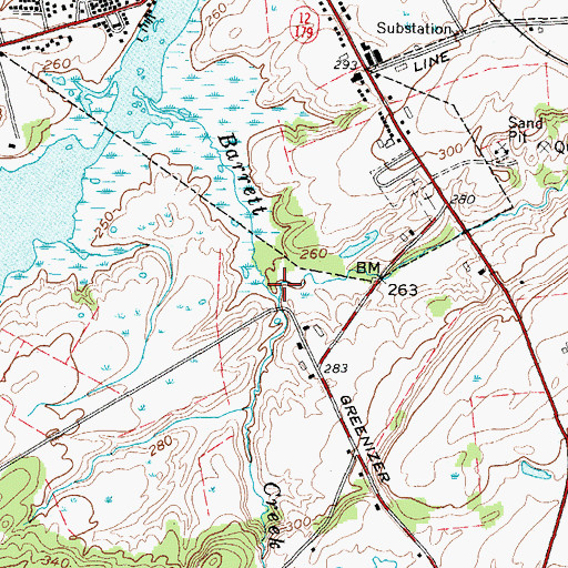Topographic Map of McCarn Creek, NY