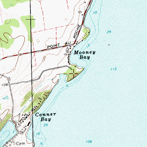 Topographic Map of Monty Point, NY