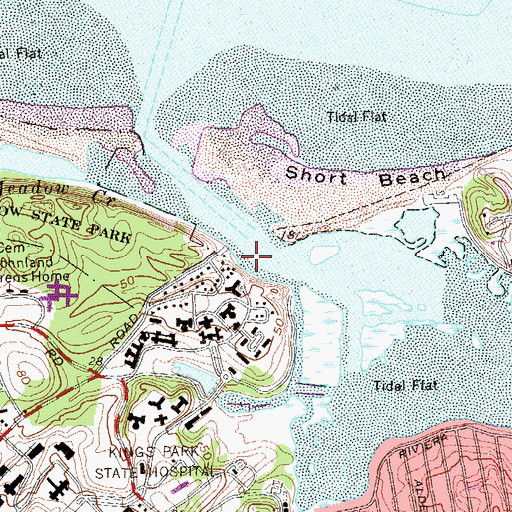 Topographic Map of Nissequogue River, NY