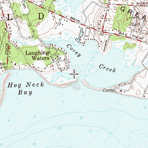 Topographic Map of Moyle Cove, NY