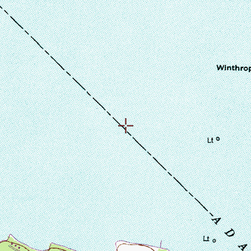 Topographic Map of Adams Creek, NC