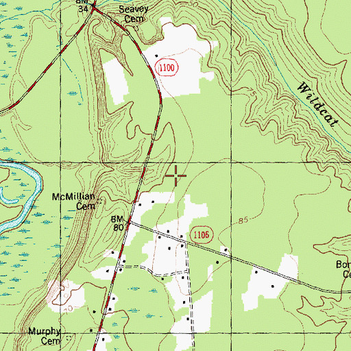 Topographic Map of Alpine Church, NC