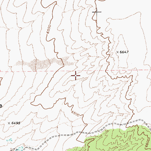 Topographic Map of Puerco Ridge, AZ