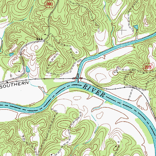 Topographic Map of Ararat River, NC