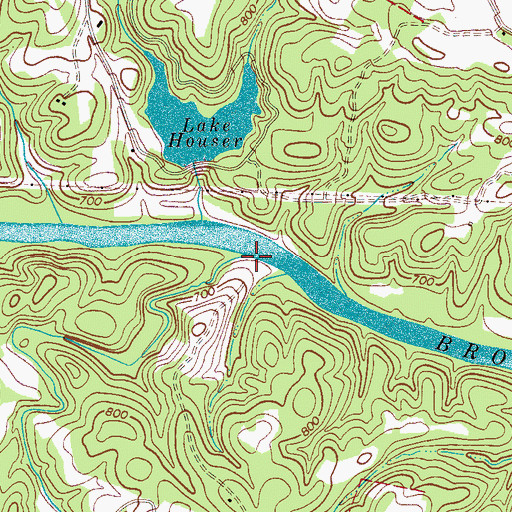Topographic Map of Ashworth Creek, NC
