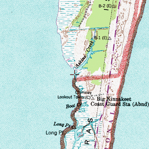 Topographic Map of Askins Creek, NC