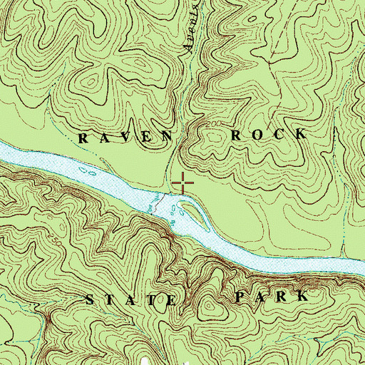 Topographic Map of Avents Creek, NC
