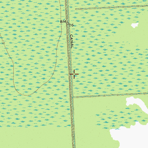 Topographic Map of B Canal, NC