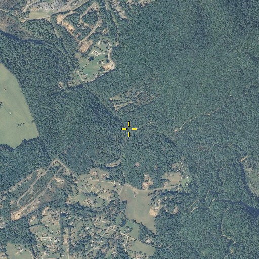 Aerial/Satellite Image of Baldwin Field Branch, NC