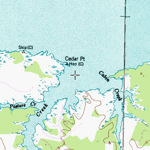 Topographic Map of Ball Creek, NC