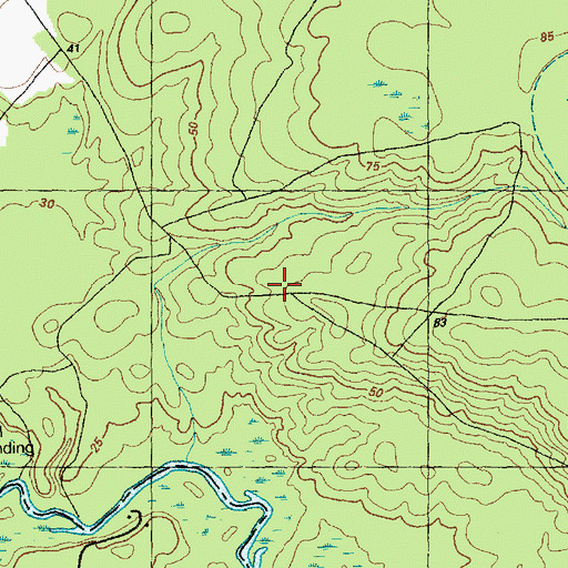 Topographic Map of Bannerman Cemetery, NC