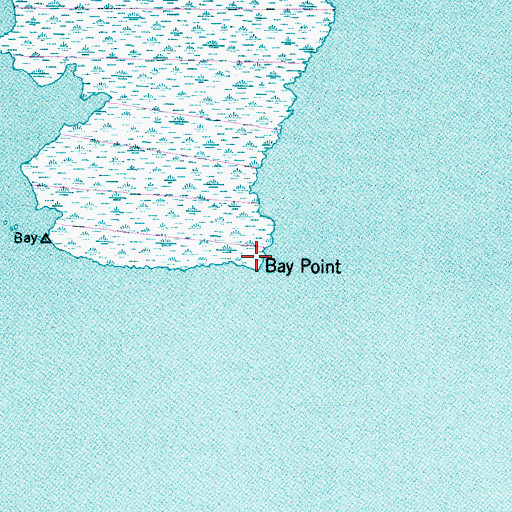 Topographic Map of Bay Point, NC