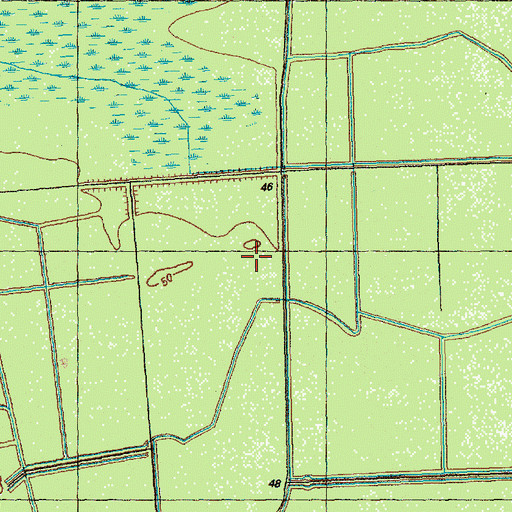 Topographic Map of Beartrap Island, NC