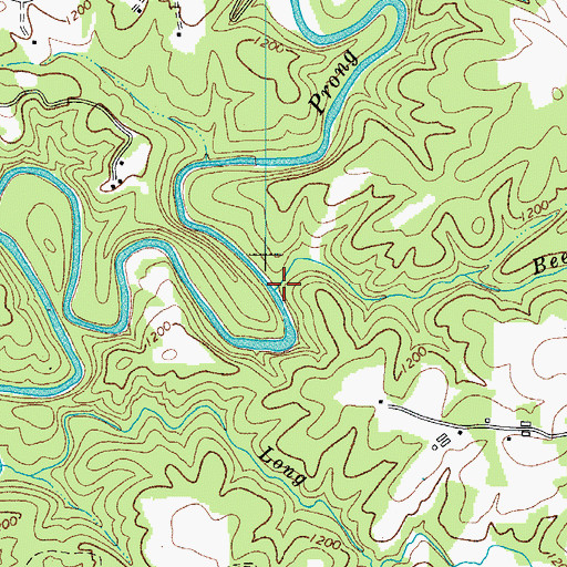 Topographic Map of Bee Branch, NC