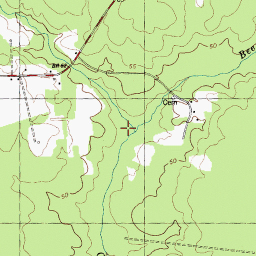 Topographic Map of Bee Branch, NC