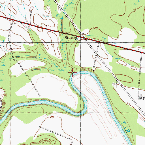 Topographic Map of Beech Branch, NC