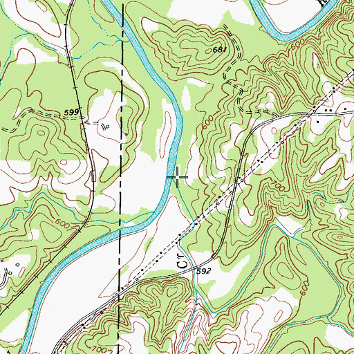 Topographic Map of Belews Creek, NC