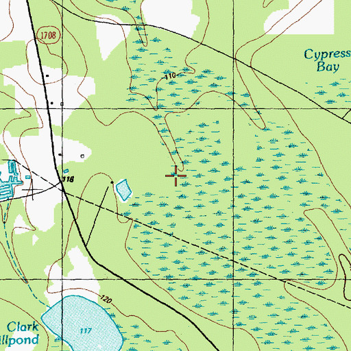 Topographic Map of Benson Islet, NC