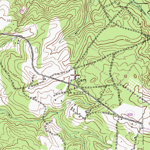 Topographic Map of Bethel Hill Church, NC