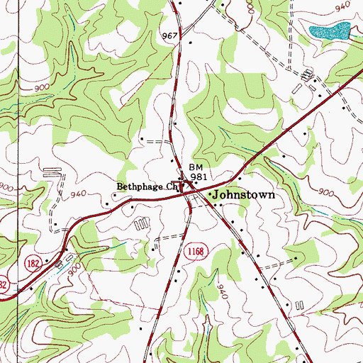 Topographic Map of Bethphage Church, NC