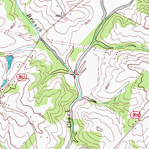 Topographic Map of Betts Branch, NC