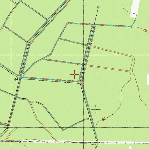 Topographic Map of Big Bay, NC