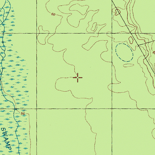 Topographic Map of Big Bay, NC