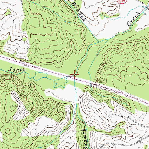 Topographic Map of Big Branch, NC