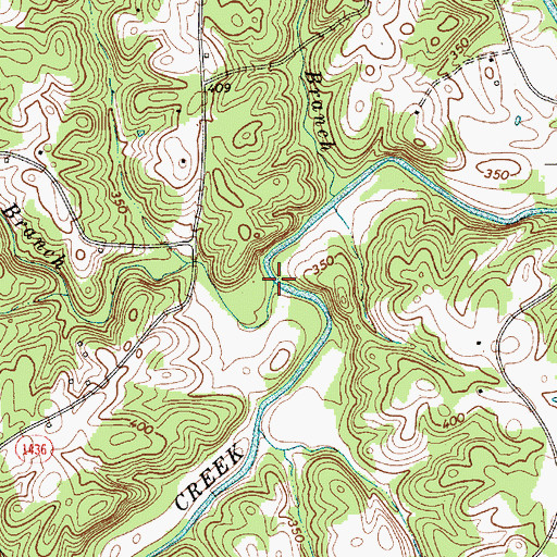 Topographic Map of Big Branch, NC