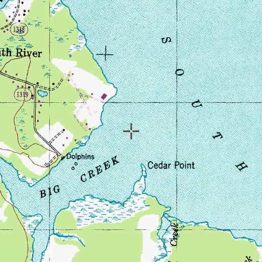 Topographic Map of Big Creek, NC