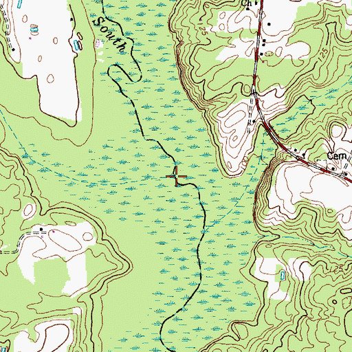 Topographic Map of Big Creek, NC