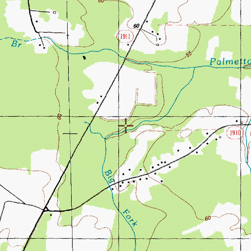 Topographic Map of Big Fork, NC