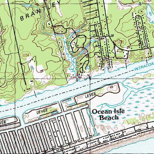 Topographic Map of Big Gut Slough, NC
