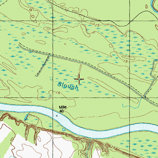 Topographic Map of Big Slough, NC
