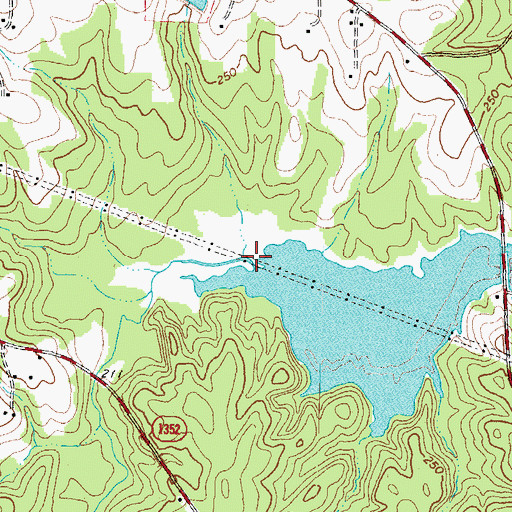 Topographic Map of Big Stone House Creek, NC