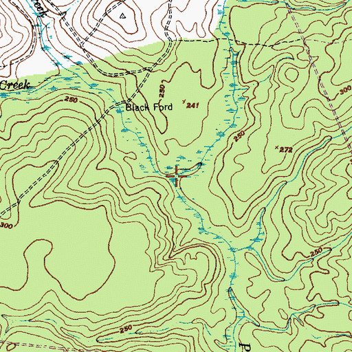 Topographic Map of Black Creek, NC