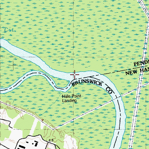 Topographic Map of Black River, NC